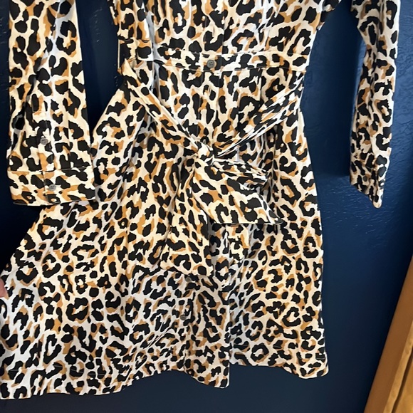 Jcrew leopard print dress. Size 6. - Picture 5 of 8
